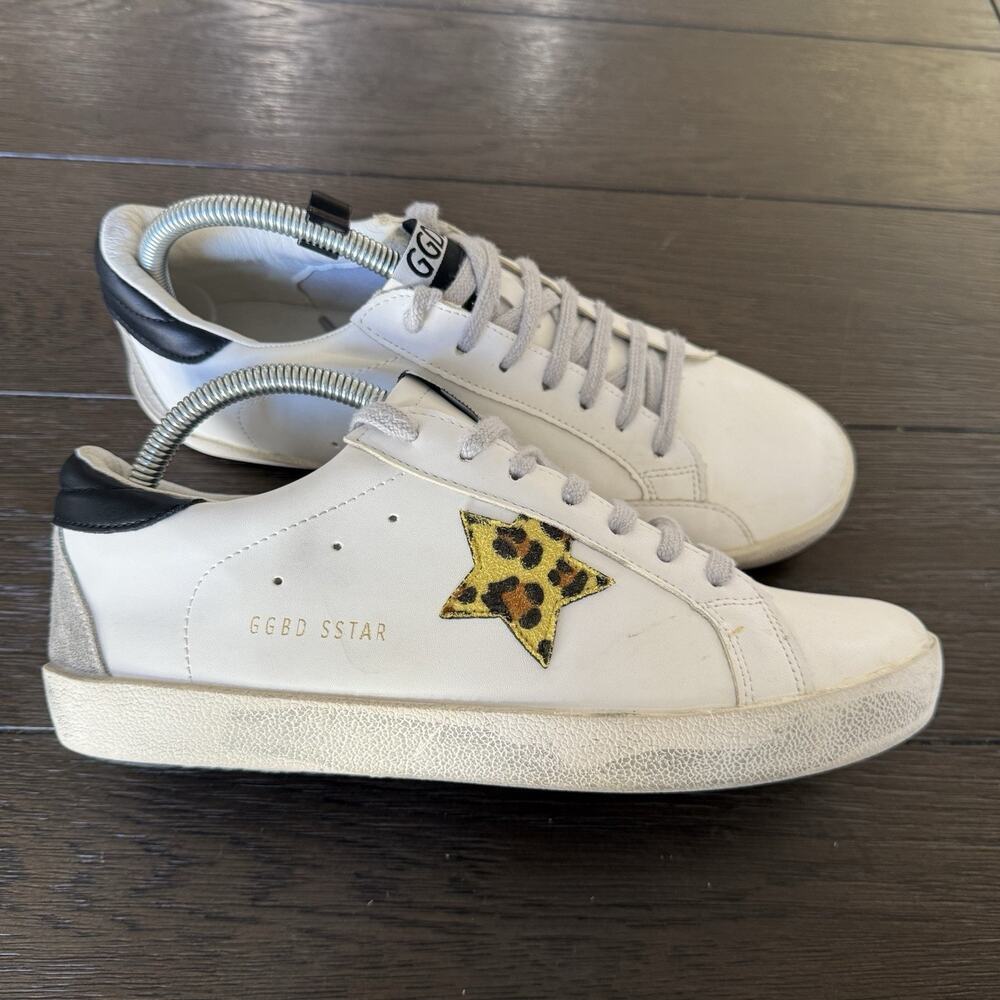 Zhuocaizi Womans 41 US 10 White Super Star Sneakers Star GGDB Very Good Conditio